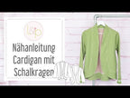 Video-Nähanleitung: Papierschnittmuster lillesol women No.29 Cardigan mit Schalkragen *mit Video-Nähanleitung*