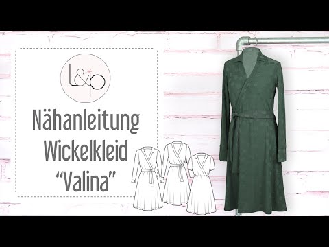 Video-Nähanleitung: Papierschnittmuster lillesol women No.83 Wickelkleid "Valina" *mit Video-Nähanleitung*✂✂✂