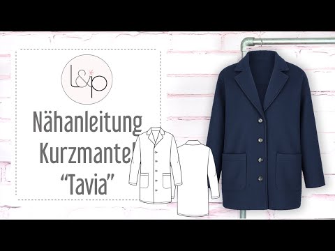 Video-Nähanleitung: Ebook / Schnittmuster lillesol women No.98 Kurzmantel "Tavia" * mit Video-Nähanleitung*