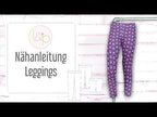 Video-Nähanleitung: Ebook / Schnittmuster lillesol women No.23 Leggings * mit Video-Nähanleitung *