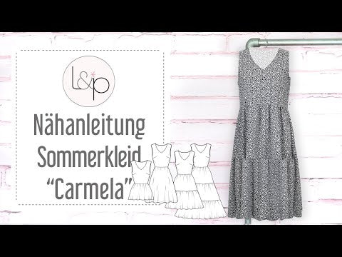 Video-Nähanleitung: Papierschnittmuster lillesol women No.89 Sommerkleid "Carmela" *mit Video-Nähanleitung ✂✂✂