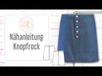 Video-Nähanleitung: Papierschnittmuster lillesol women No.40 Knopfrock *mit Video-Nähanleitung* ✂✂✂