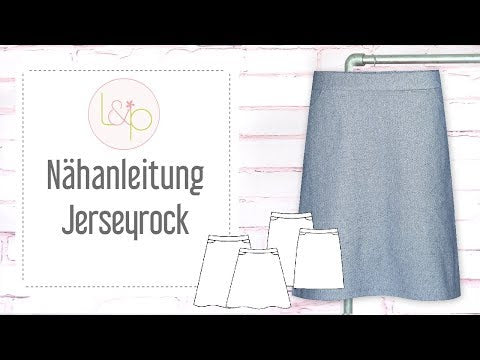 Video-Nähanleitung: Papierschnittmuster lillesol women No.48Jerseyrock *mit Video-Nähanleitung*✂✂✂