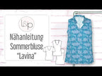 Video-Nähanleitung: Ebook / Schnittmuster lillesol women No.72 Sommerbluse "Lavina" *mit Video Nähanleitung*