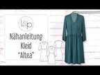 Video-Nähanleitung: Ebook / Schnittmuster lillesol women No.80 Kleid "Altea" *mit Video Nähanleitung*