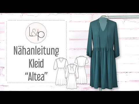 Video-Nähanleitung: Ebook / Schnittmuster lillesol women No.80 Kleid "Altea" *mit Video Nähanleitung*