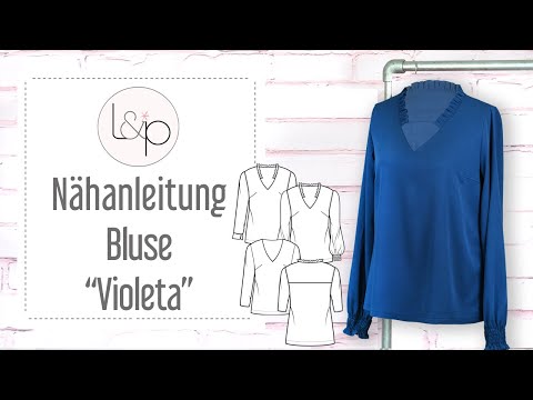 Video-Nähanleitung: Papierschnittmuster lillesol women No.84 Bluse "Violeta" *mit Video-Nähanleitung*✂✂✂