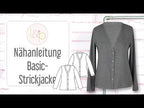 Video-Nähanleitung: Papierschnittmuster lillesol women No.59 Basic-Strickjacke *mit Video-Nähanleitung* ✂✂✂