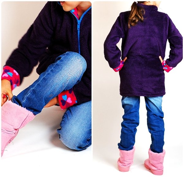 Ebook / Schnittmuster lillesol basic No.23 Fleece-Pulli
