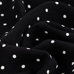 Tencel Punkte - schwarz/weiß