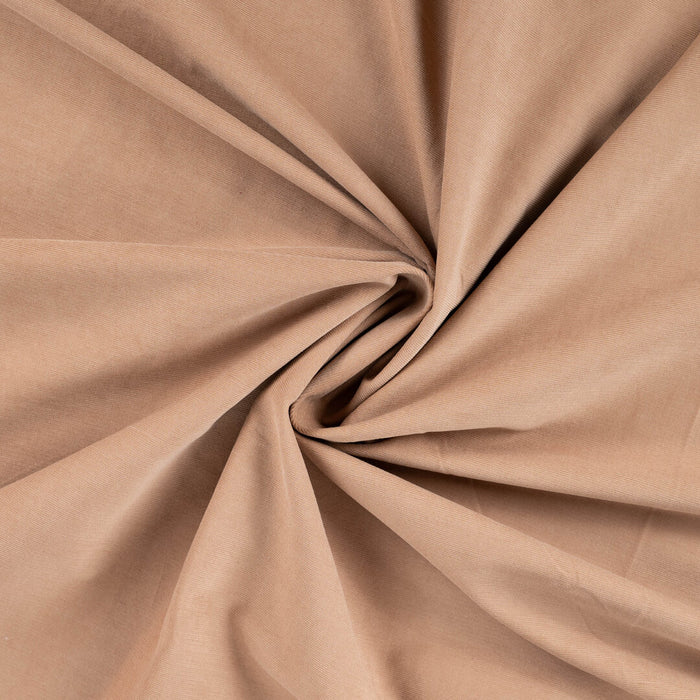 Baumwoll Feincord uni - camel