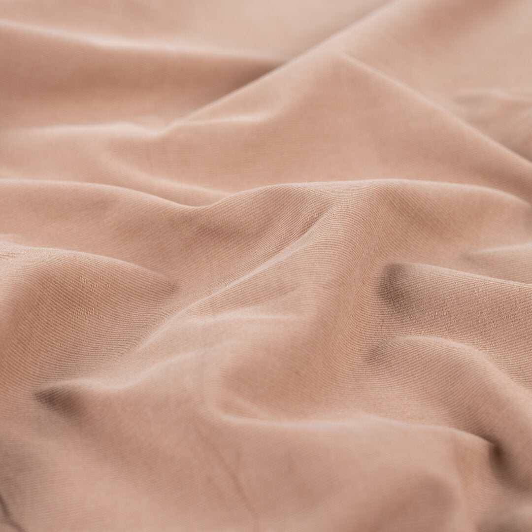 Baumwoll Feincord uni - camel