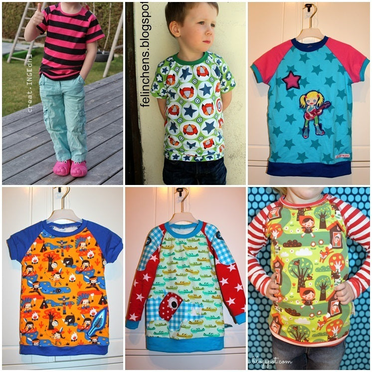 Papierschnittmuster lillesol basics No.29 Raglan-Shirt * mit Video-Nähanleitung * ✂✂✂