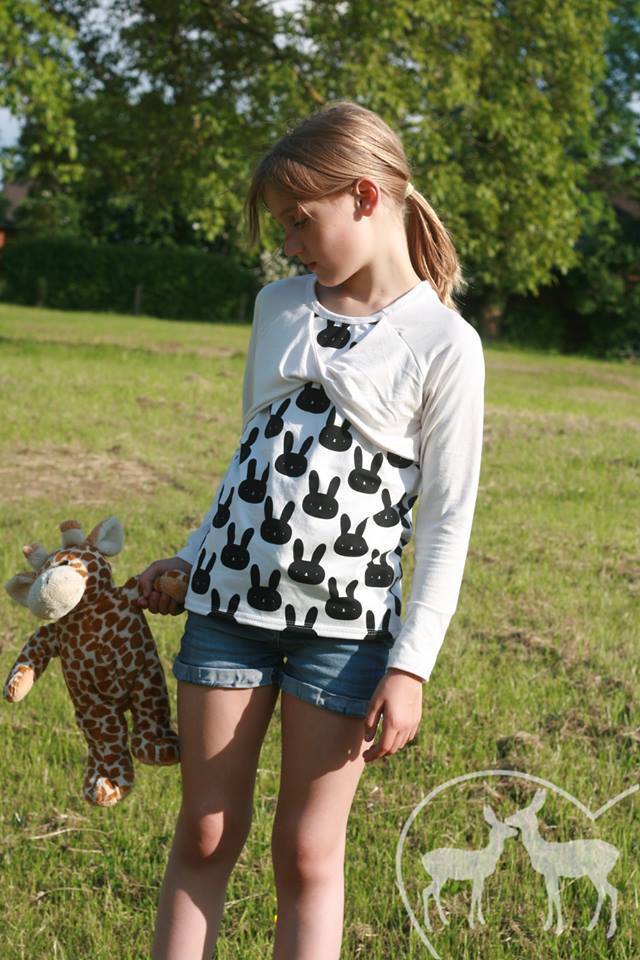 Designbeispiel: lillesol basics No.48 Knotenraglan Shirt & Tunika