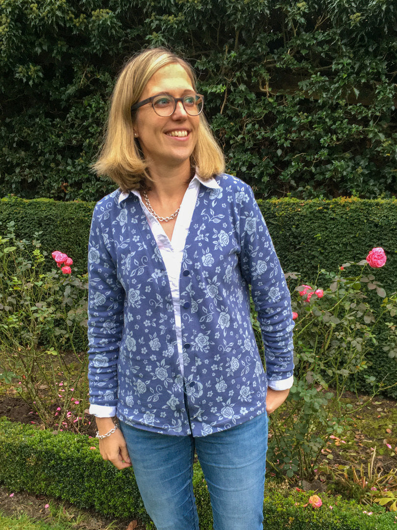 Designbeispiel: lillesol women No.59 Basic-Strickjacke
