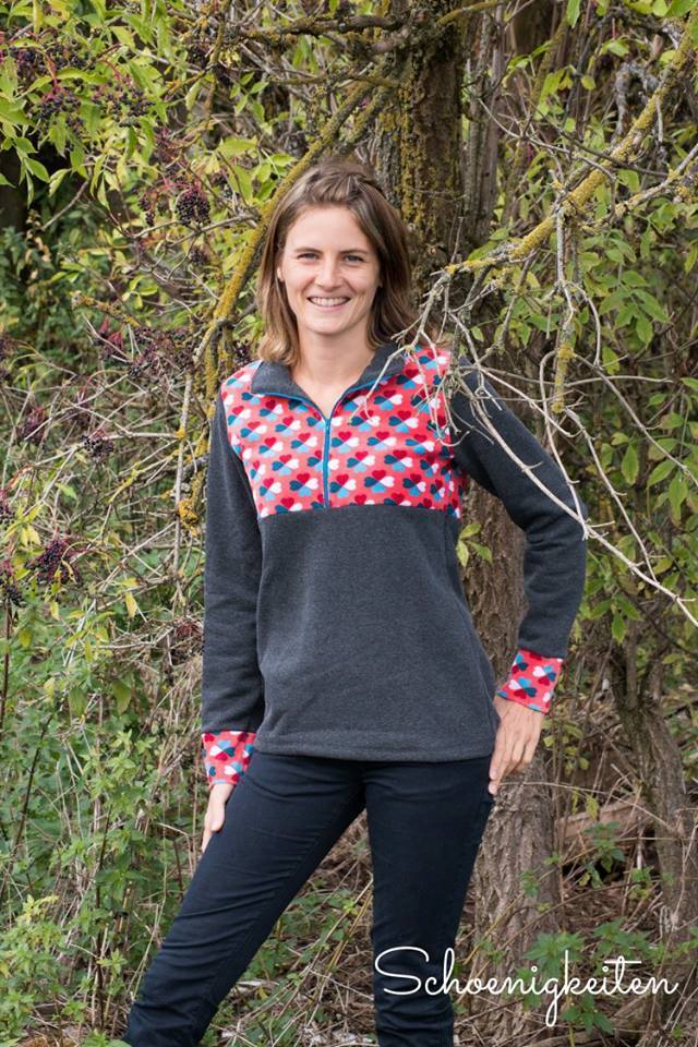 Designbeispiel: lillesol women No.12 Fleece-Pulli