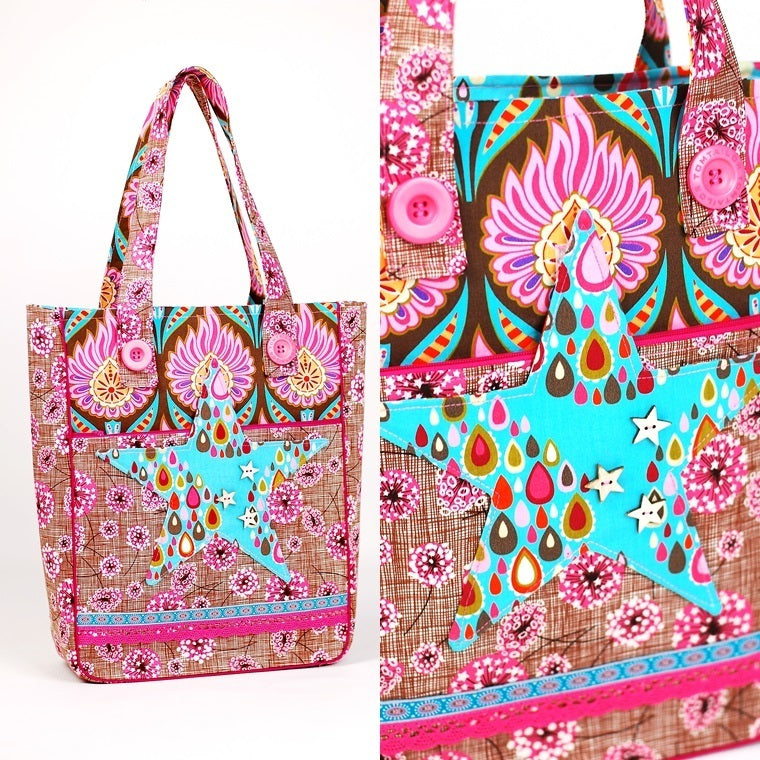 Ebook / Schnittmuster Schultertasche Star