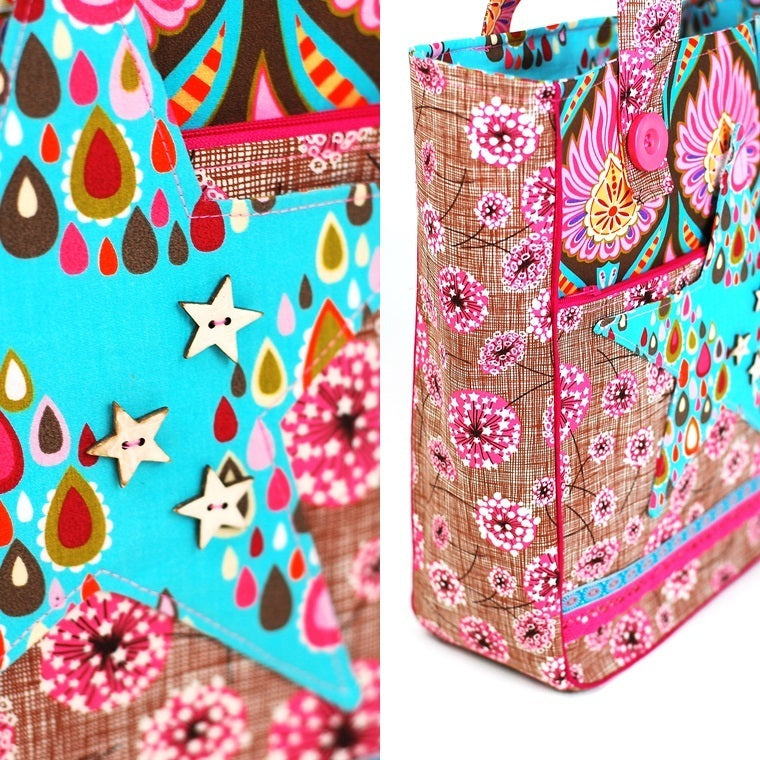 Ebook / Schnittmuster Schultertasche Star
