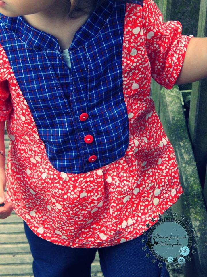 Designbeispiel: lillesol stars No.14 Evita-Bluse