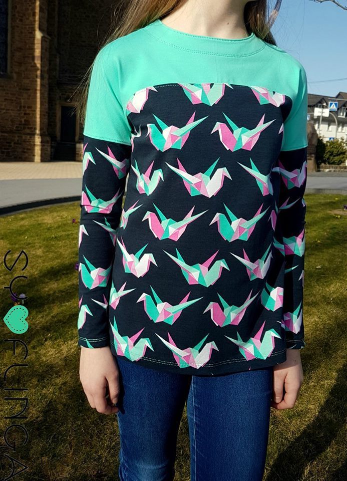 Designbeispiel: lillesol basics No.53 Frühlingsshirt