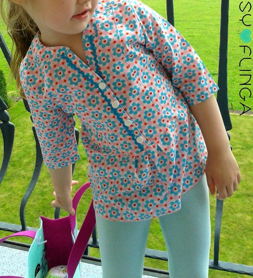 Designbeispiel: lillesol stars No.14 Evita-Bluse
