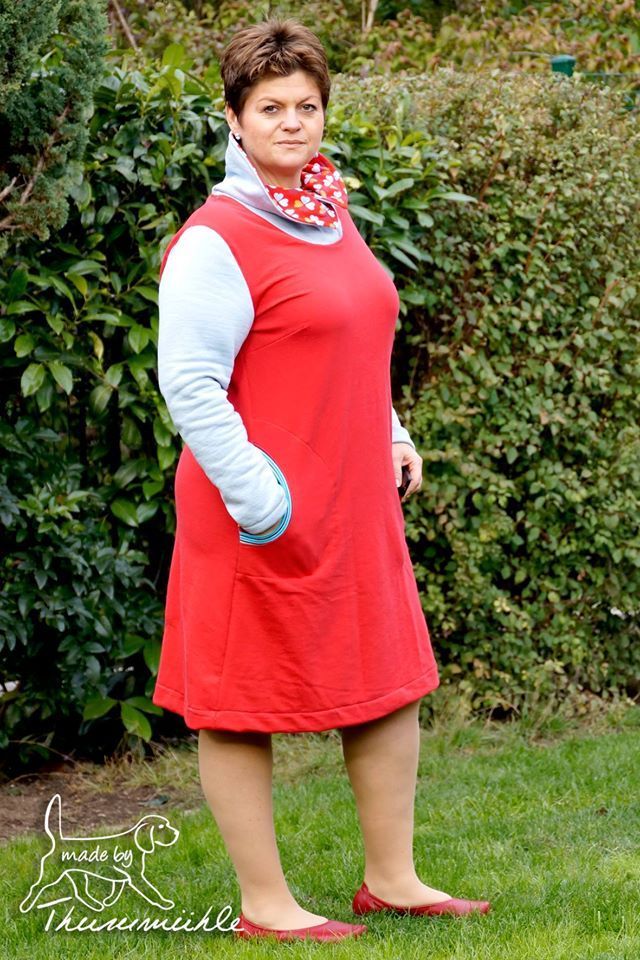 Designbeispiel: lillesol women No.13 Winterkombi Kleid & Shirt