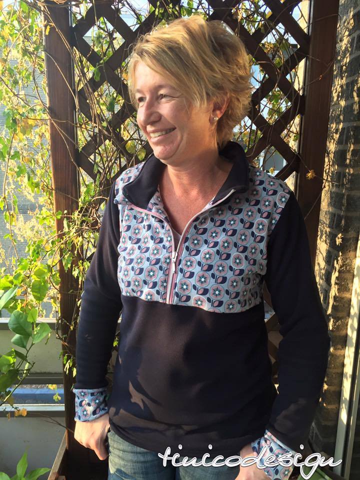 Designbeispiel: lillesol women No.12 Fleece-Pulli