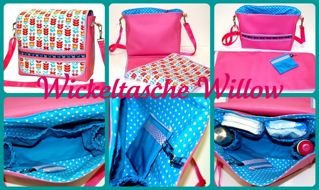 Ebook / Schnittmuster Wickeltasche Willow