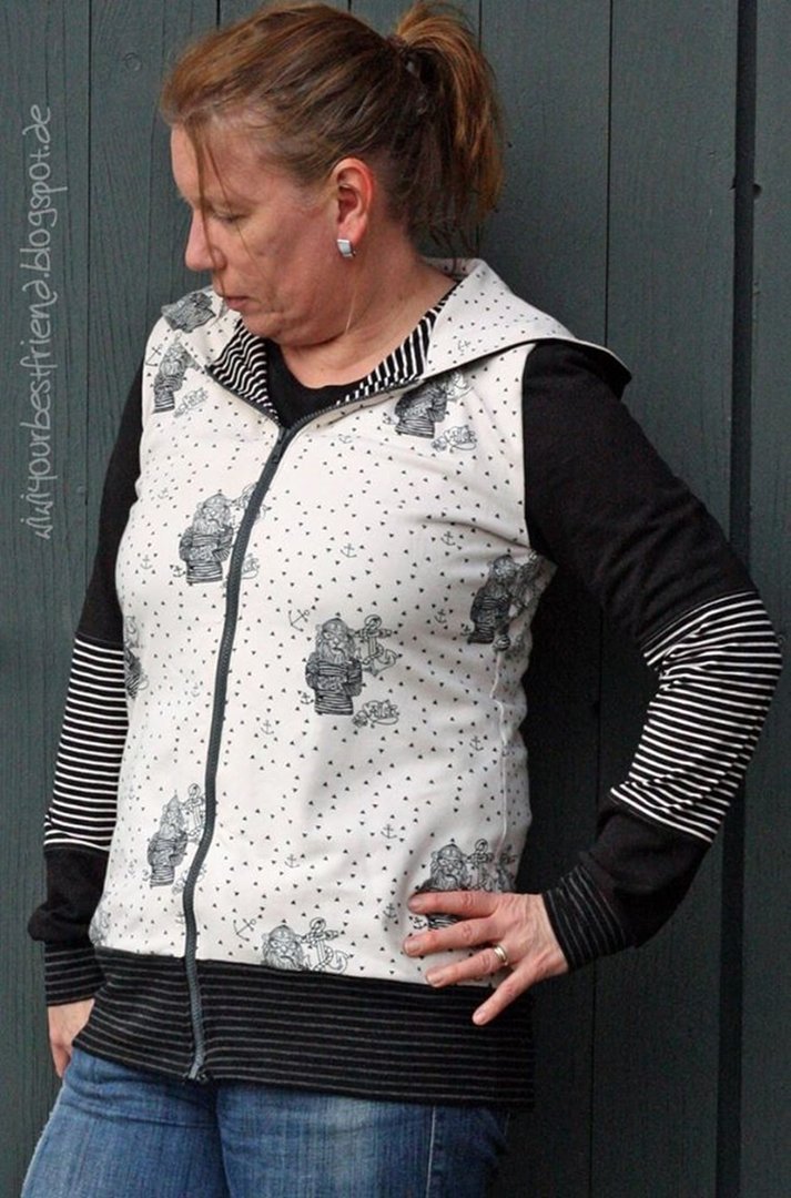 Designbeispiel: lillesol women No.15 Kapuzenjacke
